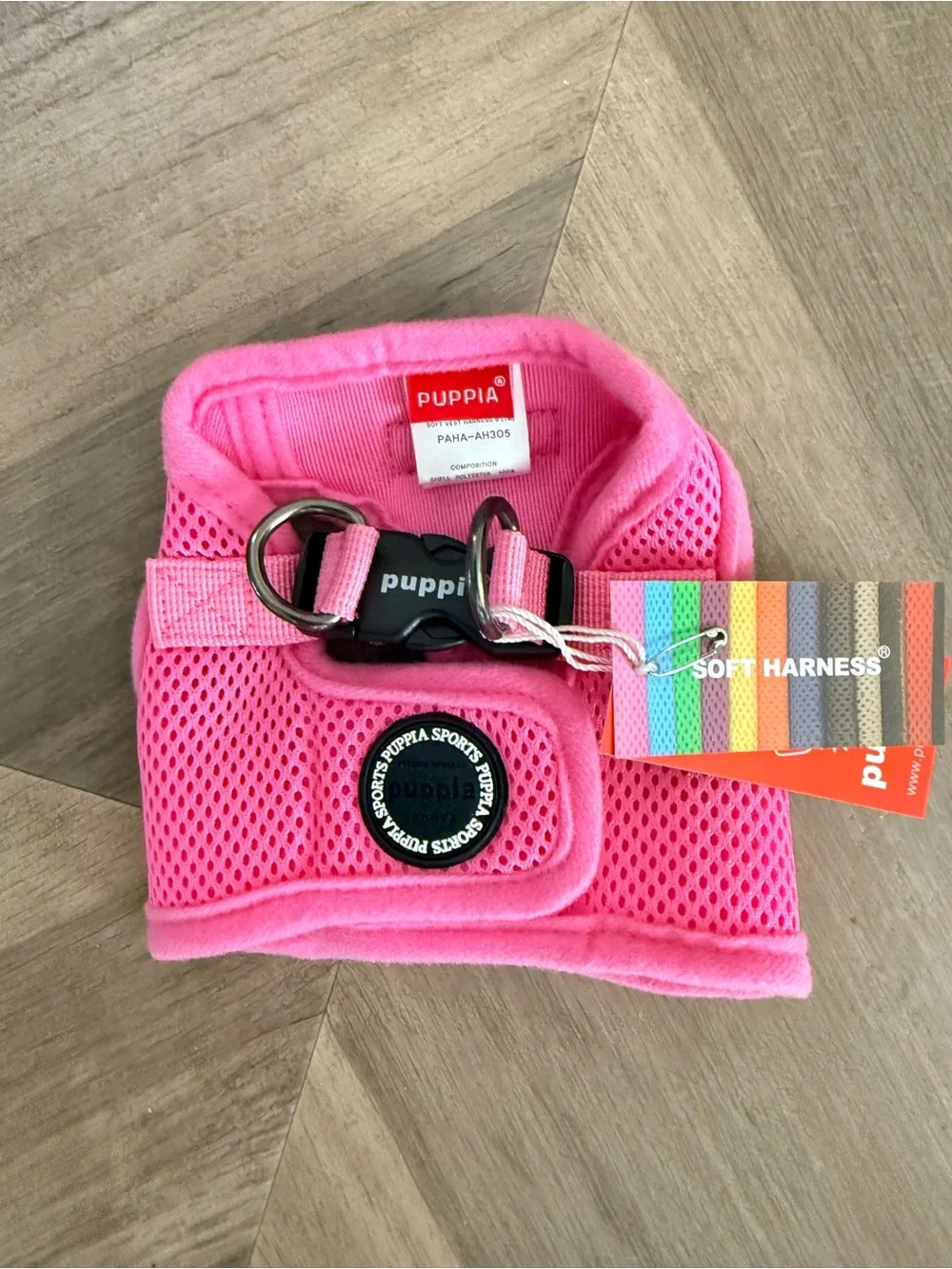 Puppia Pink Soft Mesh Small Dog Harness